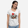 Miyazaki's Ark-womens v-neck tee-ducfrench