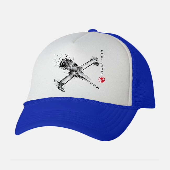 MONO Racer Sumi-e-unisex trucker hat-DrMonekers