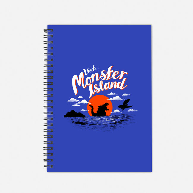 Monster Island-none dot grid notebook-AustinJames