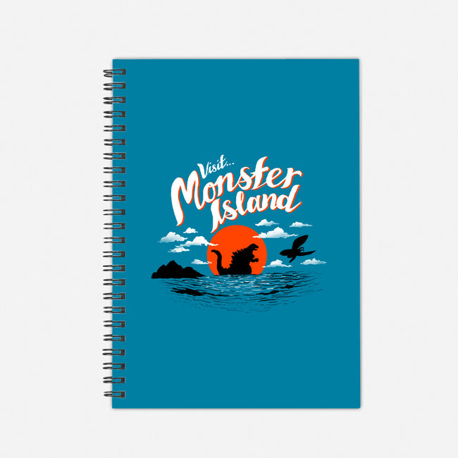 Monster Island-none dot grid notebook-AustinJames