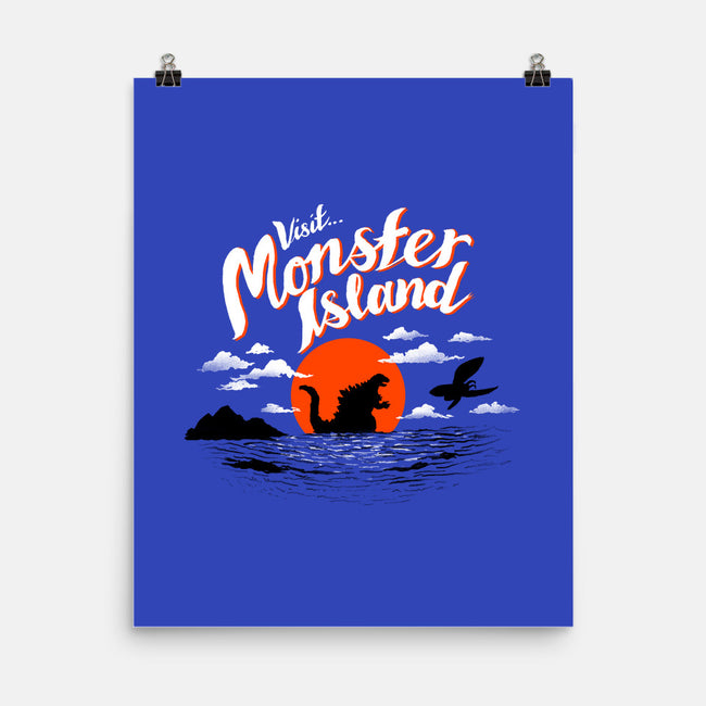 Monster Island-none matte poster-AustinJames