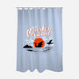 Monster Island-none polyester shower curtain-AustinJames