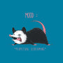 Mood Possum-none removable cover w insert throw pillow-ChocolateRaisinFury