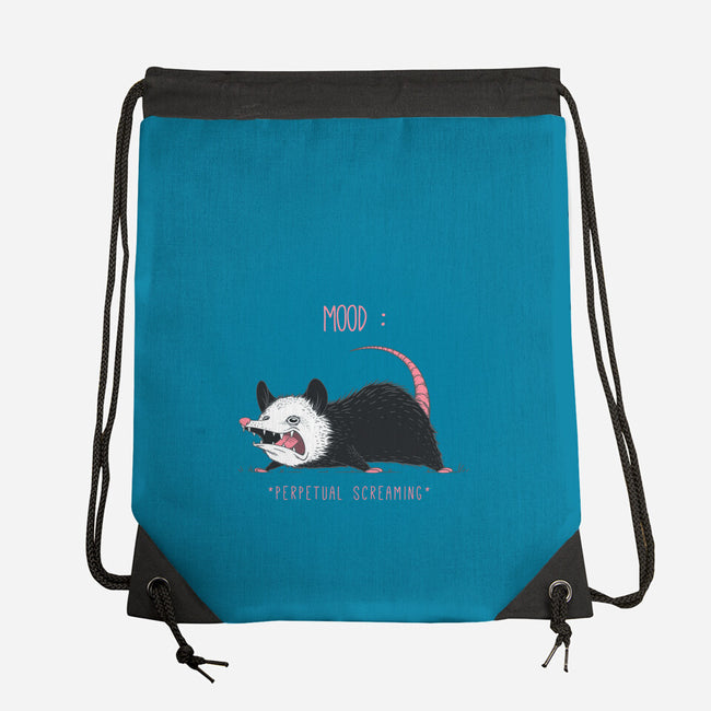 Mood Possum-none drawstring bag-ChocolateRaisinFury