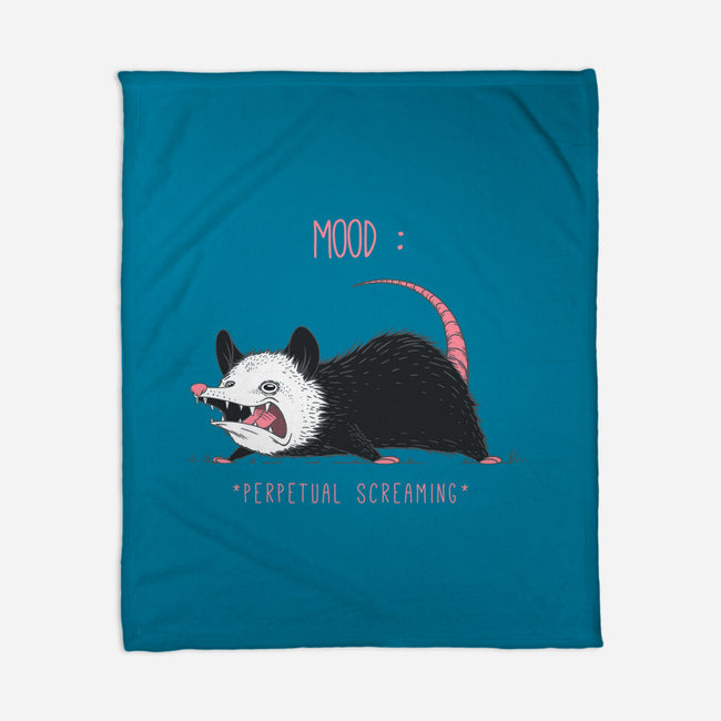 Mood Possum-none fleece blanket-ChocolateRaisinFury