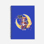 Moon Light Samurai-none dot grid notebook-Coinbox Tees