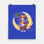 Moon Light Samurai-none matte poster-Coinbox Tees