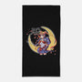Moon Light Samurai-none beach towel-Coinbox Tees