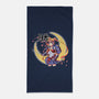 Moon Light Samurai-none beach towel-Coinbox Tees