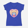 Moon Love-womens v-neck tee-strawberryquiche