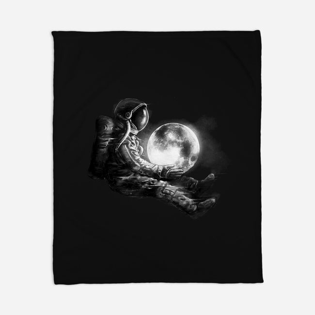 Moon Play-none fleece blanket-nicebleed