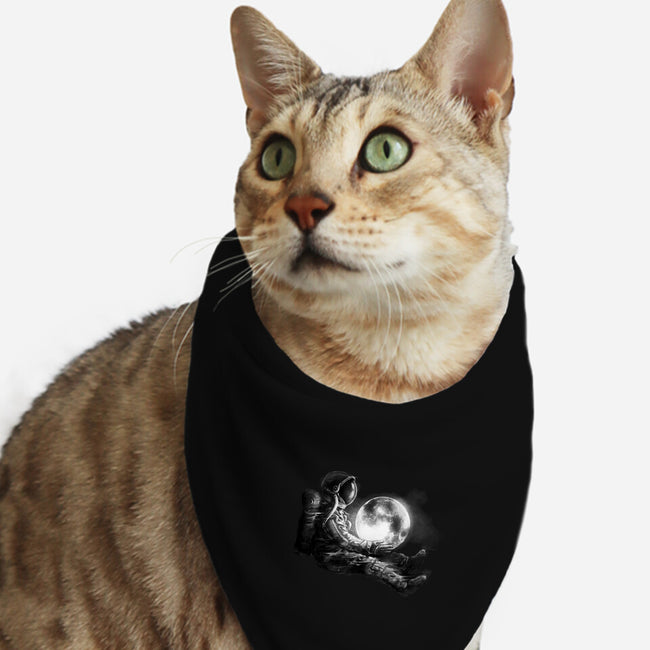 Moon Play-cat bandana pet collar-nicebleed