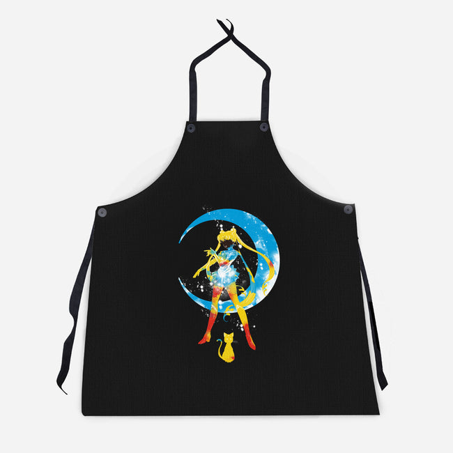 Moon Splash-unisex kitchen apron-kharmazero