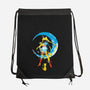 Moon Splash-none drawstring bag-kharmazero