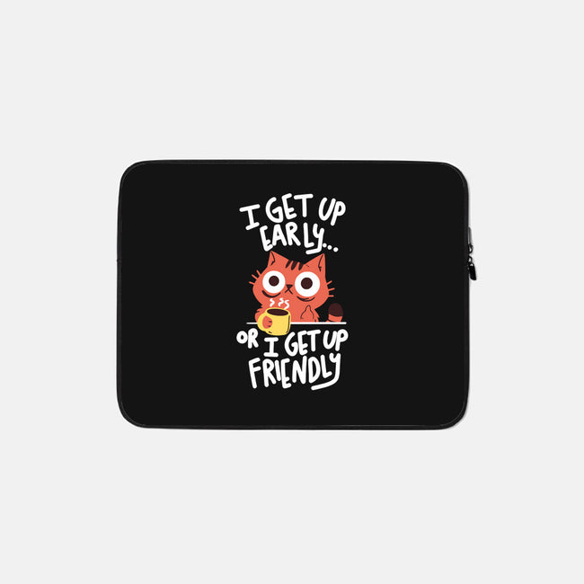 Morning Cat-none zippered laptop sleeve-TaylorRoss1