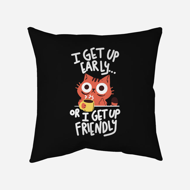 Morning Cat-none removable cover throw pillow-TaylorRoss1