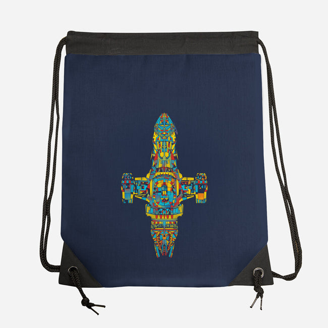 Mosaic on the Wind-none drawstring bag-kharmazero