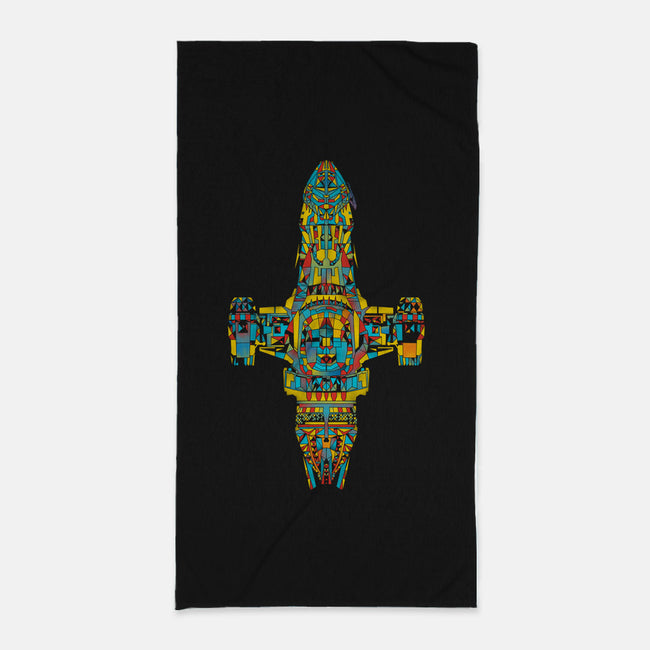 Mosaic on the Wind-none beach towel-kharmazero