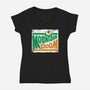 Mountain Doom-womens v-neck tee-kentcribbs