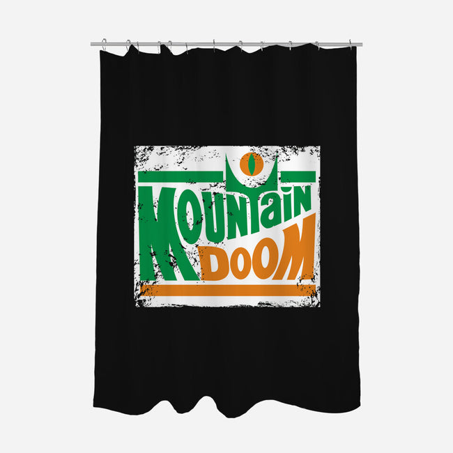 Mountain Doom-none polyester shower curtain-kentcribbs