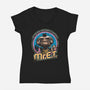 Mr. E.T.-womens v-neck tee-Captain Ribman