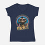 Mr. E.T.-womens v-neck tee-Captain Ribman