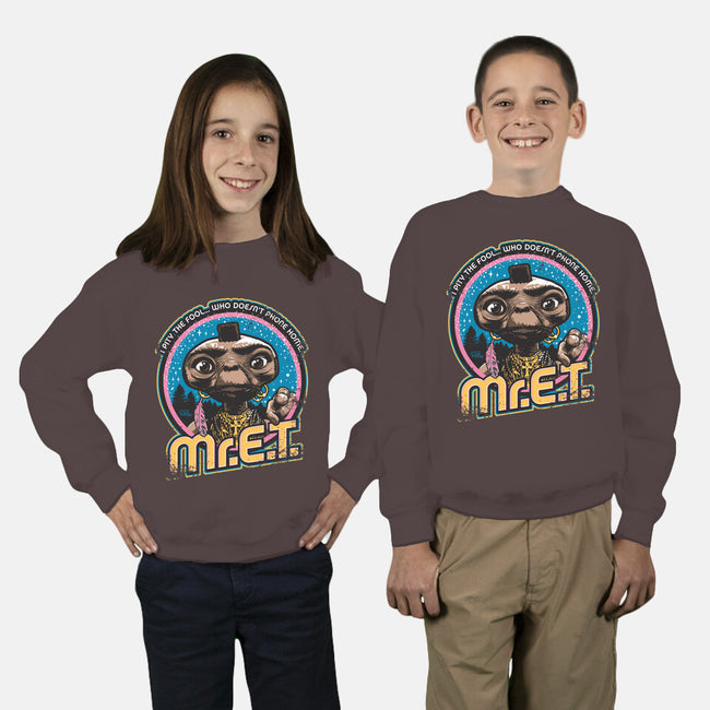 Mr. E.T.-youth crew neck sweatshirt-Captain Ribman