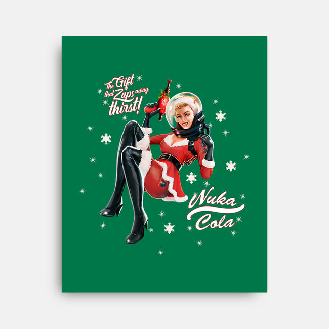 Mrs. Nuka Claus-none stretched canvas-steevinlove