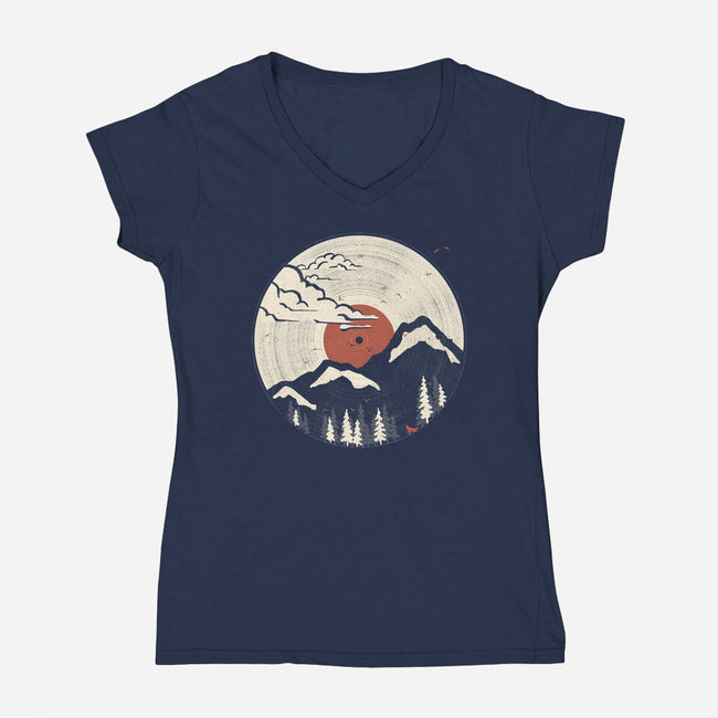 MTN LP-womens v-neck tee-ndtank