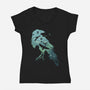 Murder of Crows-womens v-neck tee-dandingeroz