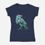 Murder of Crows-womens v-neck tee-dandingeroz