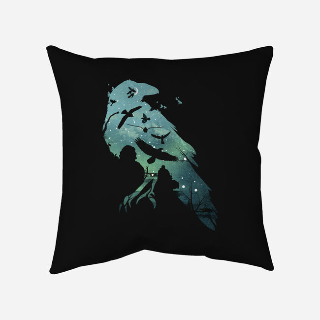 Murder of Crows-none removable cover throw pillow-dandingeroz