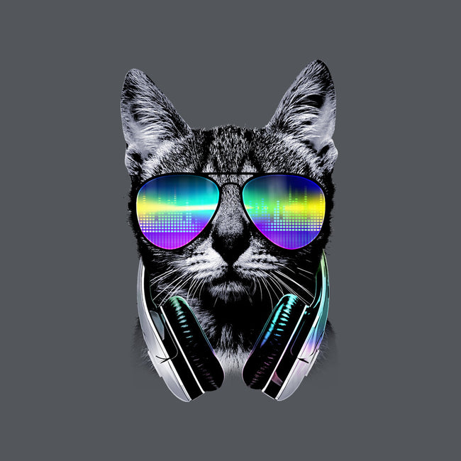 Music Lover Cat-none removable cover w insert throw pillow-clingcling