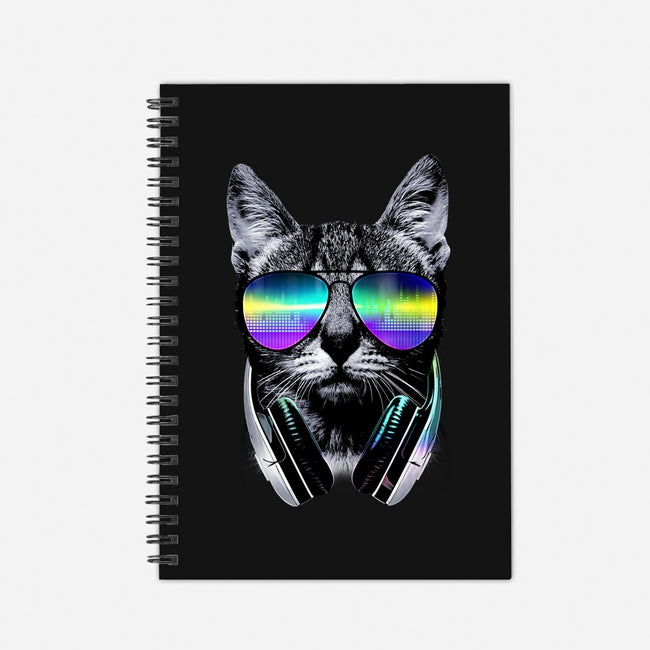 Music Lover Cat-none dot grid notebook-clingcling