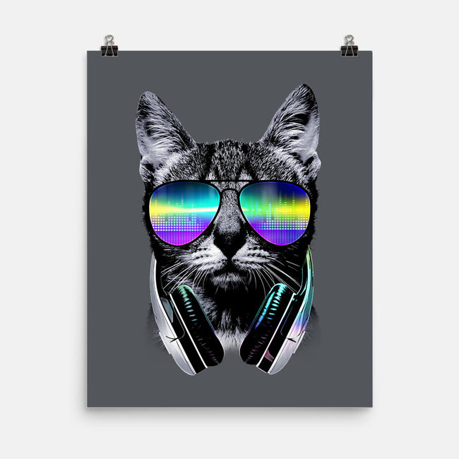 Music Lover Cat-none matte poster-clingcling