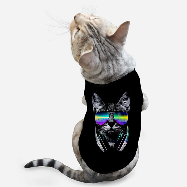 Music Lover Cat-cat basic pet tank-clingcling