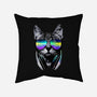 Music Lover Cat-none removable cover w insert throw pillow-clingcling