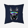 Music Lover Cat-none removable cover w insert throw pillow-clingcling