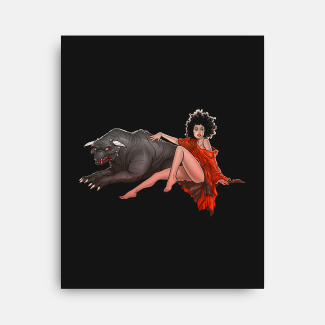 Must Love Dogs-none stretched canvas-cyclonaut