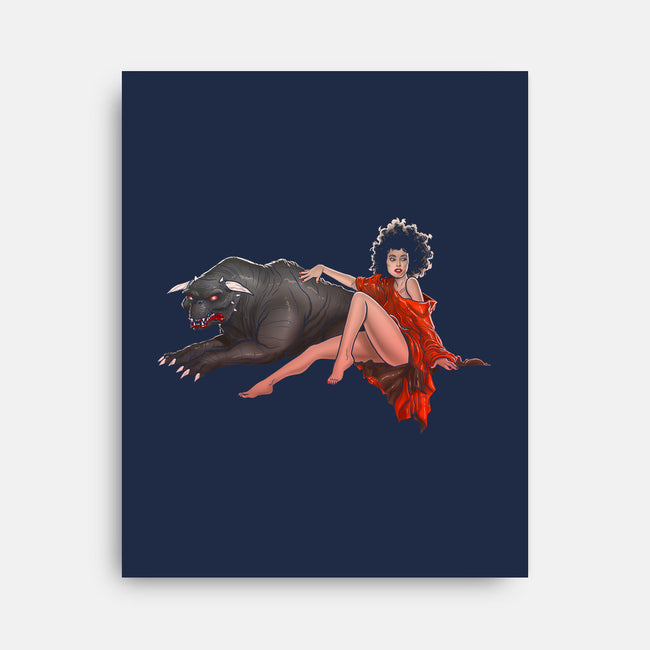 Must Love Dogs-none stretched canvas-cyclonaut