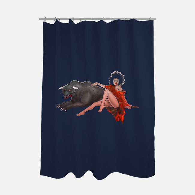 Must Love Dogs-none polyester shower curtain-cyclonaut