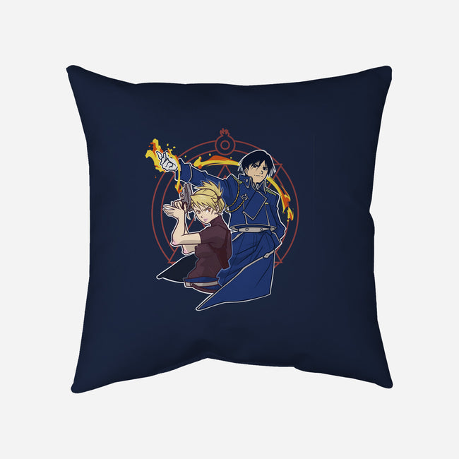 Mustang & Hawkeye-none removable cover w insert throw pillow-lucassilva
