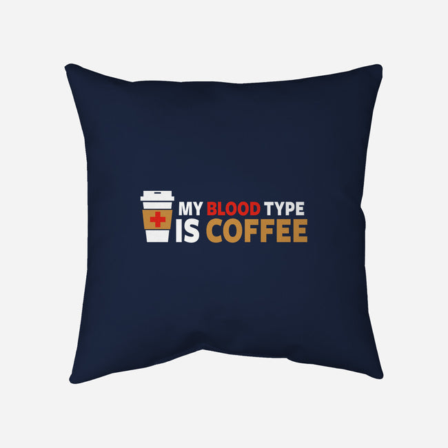 My Blood Type-none removable cover w insert throw pillow-Fishbiscuit