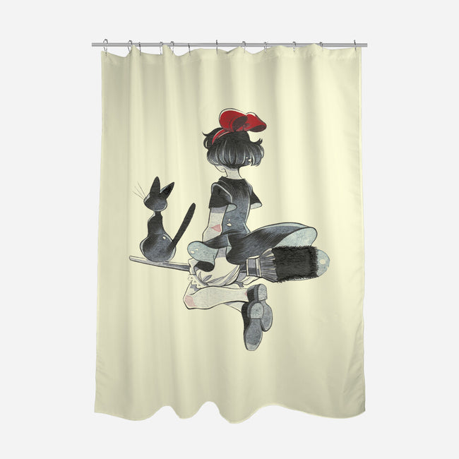 My Favorite Witch-none polyester shower curtain-alliebirdseed
