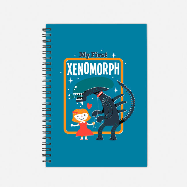 My First Xenomorph-none dot grid notebook-DinoMike