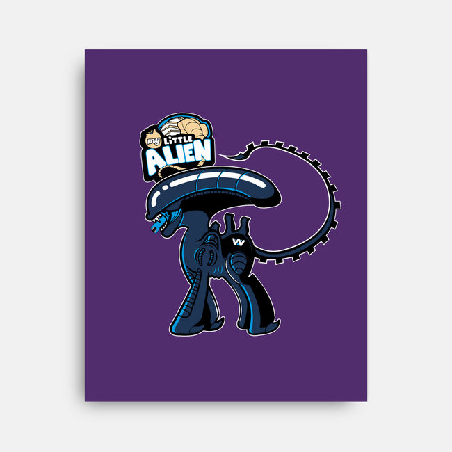 My Little Alien-none stretched canvas-Ratigan