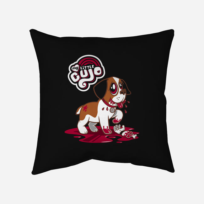 My Little Cujo-none removable cover w insert throw pillow-Nemons