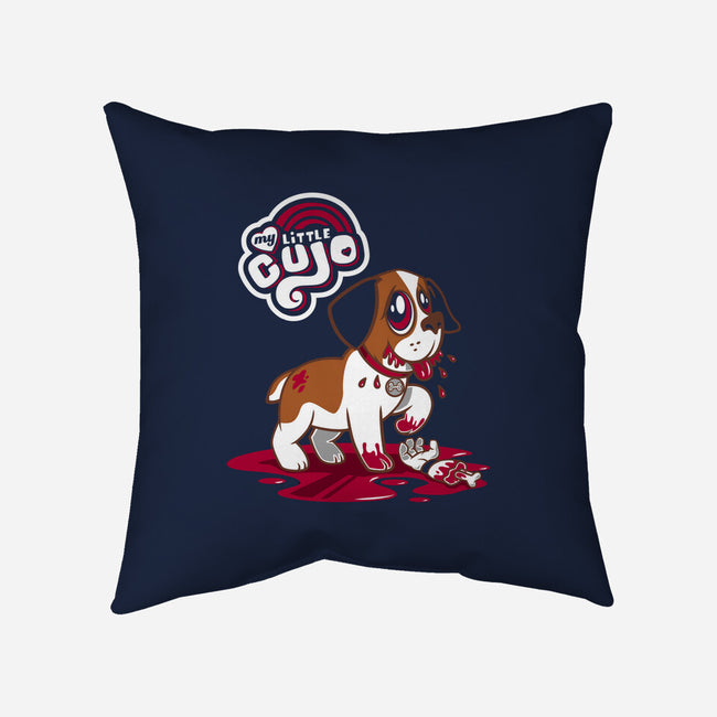 My Little Cujo-none removable cover w insert throw pillow-Nemons