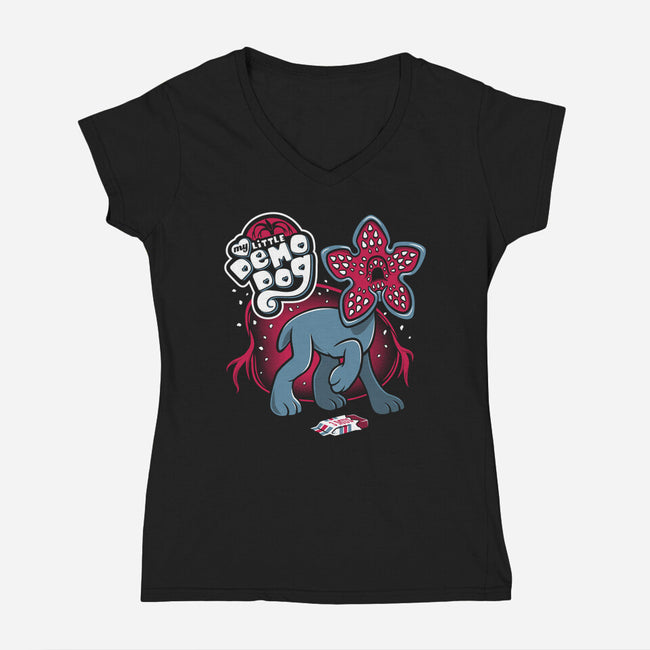 My Little Demo-Dog-womens v-neck tee-Nemons