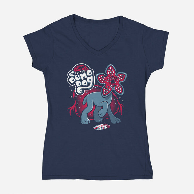 My Little Demo-Dog-womens v-neck tee-Nemons